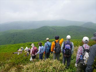 山頂風景。好天時は360度のパノラマが広がります。